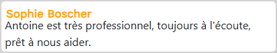 Avis client
