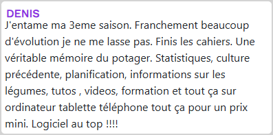 Avis client